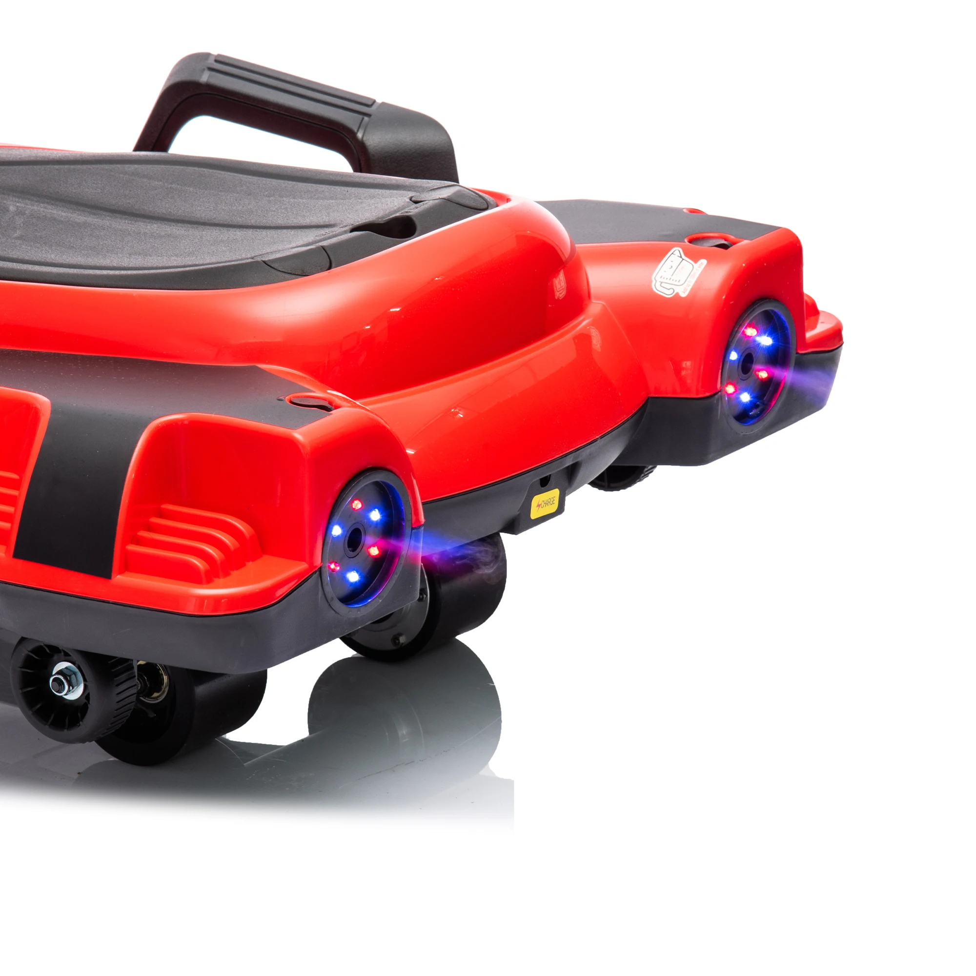 24V Kids Ride On Electric scooter w/ helmet knee pads 2WD 400w wheel-hub motor Gravity Steering Use for 1-2 hours child age 6+