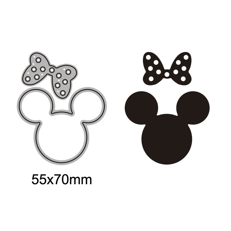 Mickey And Minnie Mouse Head Outline