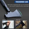Carbon Steel Multi functional Battle Axe Portable Survival Axe Tool for Outdoor Camping, Hunting, and Emergency Situations 2