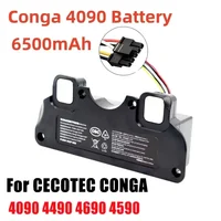 Original 12800mAh Replacement Battery For CECOTEC CONGA 4090 4490 4590 4690 Robot Vacuum Cleaner Accessories Spare Parts Tool 1
