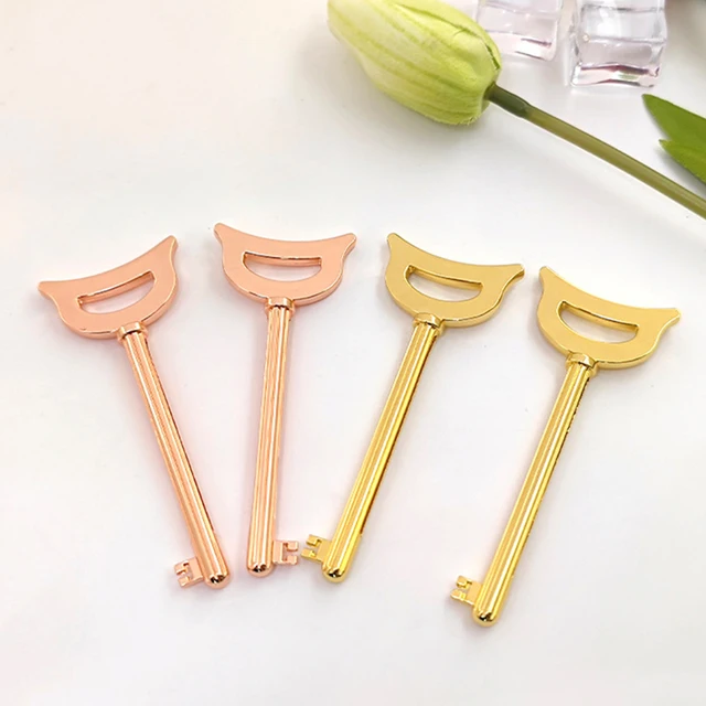 2 pezzi di metallo manuale dentifricio spremiagrumi dispenser in acciaio inossidabile tubo spremiagrumi crema per le mani tubo chiave rullo accessori per il bagno 4