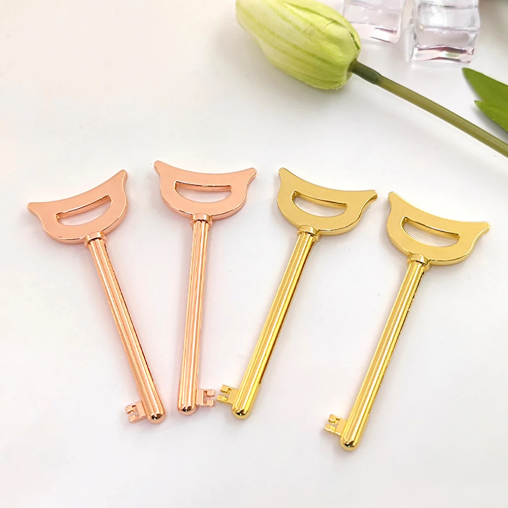 2pcs Metal Manual Toothpaste Squeezer Stainless Steel Dispenser Tube Squeezer Hand Cream Tube Key Roller Bathroom Accessories 4
