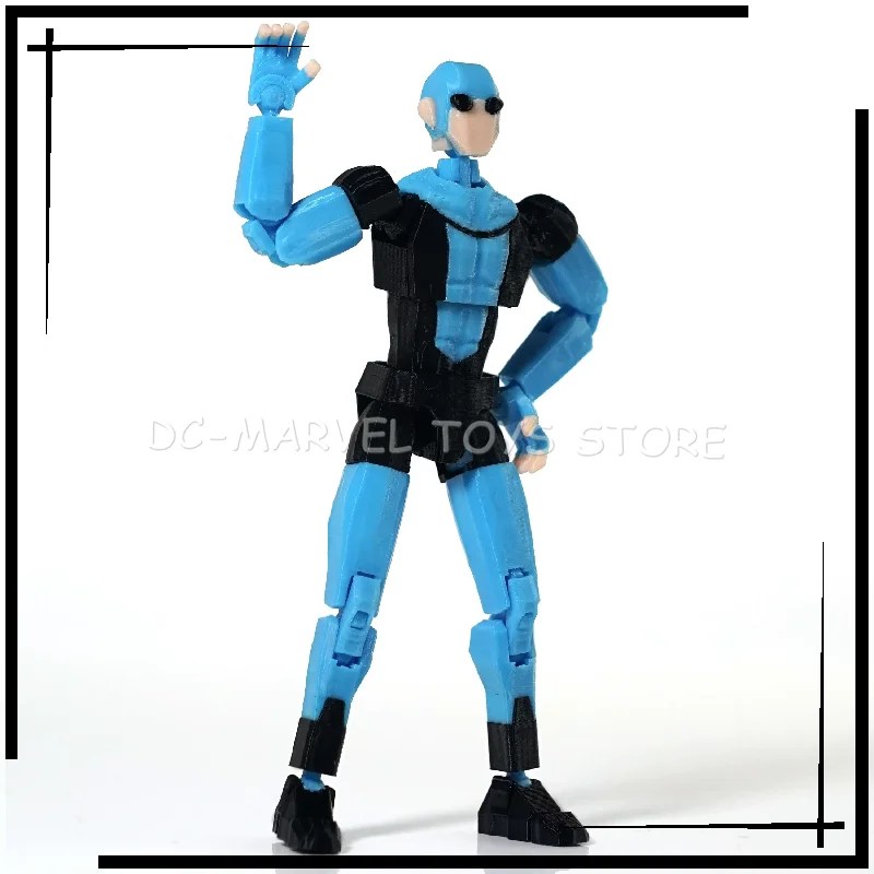 Neu auf Lager: 3D-gedruckte Unbesiegbare Jungen-Figur in Hellblau mit Markierungsstreifen, Dummy13 T13 Mehrteilige Verwandlungs-Actionfigur – Detail 19