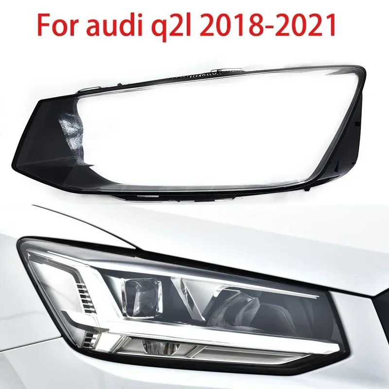 

For Audi Q2l 2018-2022 Headlight Lampshade Transparent Headlight Lens Lampshade Cover Lens Light Protection Protection Cover