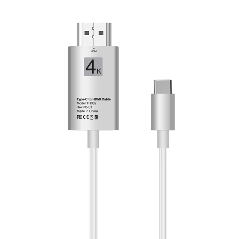USB-C ̺ ũ ĳ ̺, Ʈ ޴ º, USB 3.1, CŸ-HDMI ȣȯ , 3840*2140 ̺, 2m, 4K, 1080P