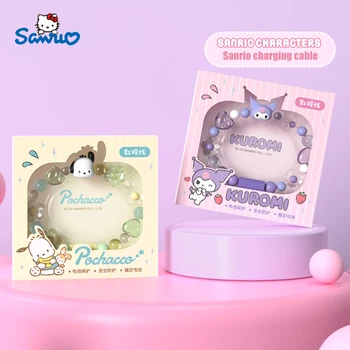 산리오 쿠로미 C 타입 번개 팔찌, 고속 충전 케이블, USB 코드, 포차코 만화, 화웨이, 아이폰, 샤오미, 데이터 라인 선물