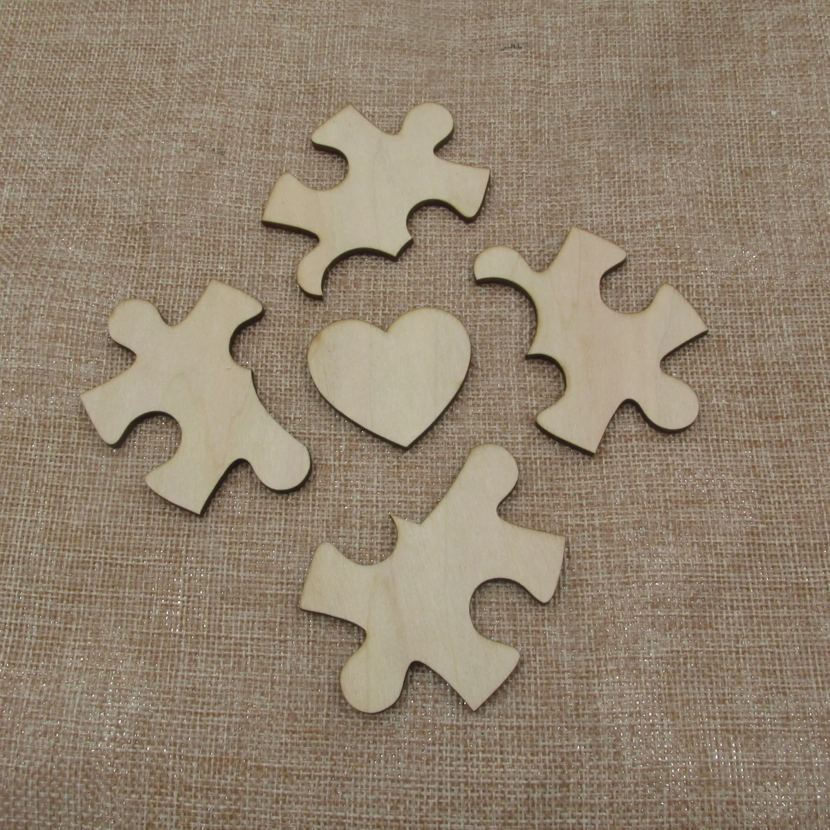 100 Pcs/set Unfinished Wooden Jigsaw Freeform Blank Puzzles Pieces For Diy  Art Crafts Card Making Decor - Wood Diy Crafts - AliExpress