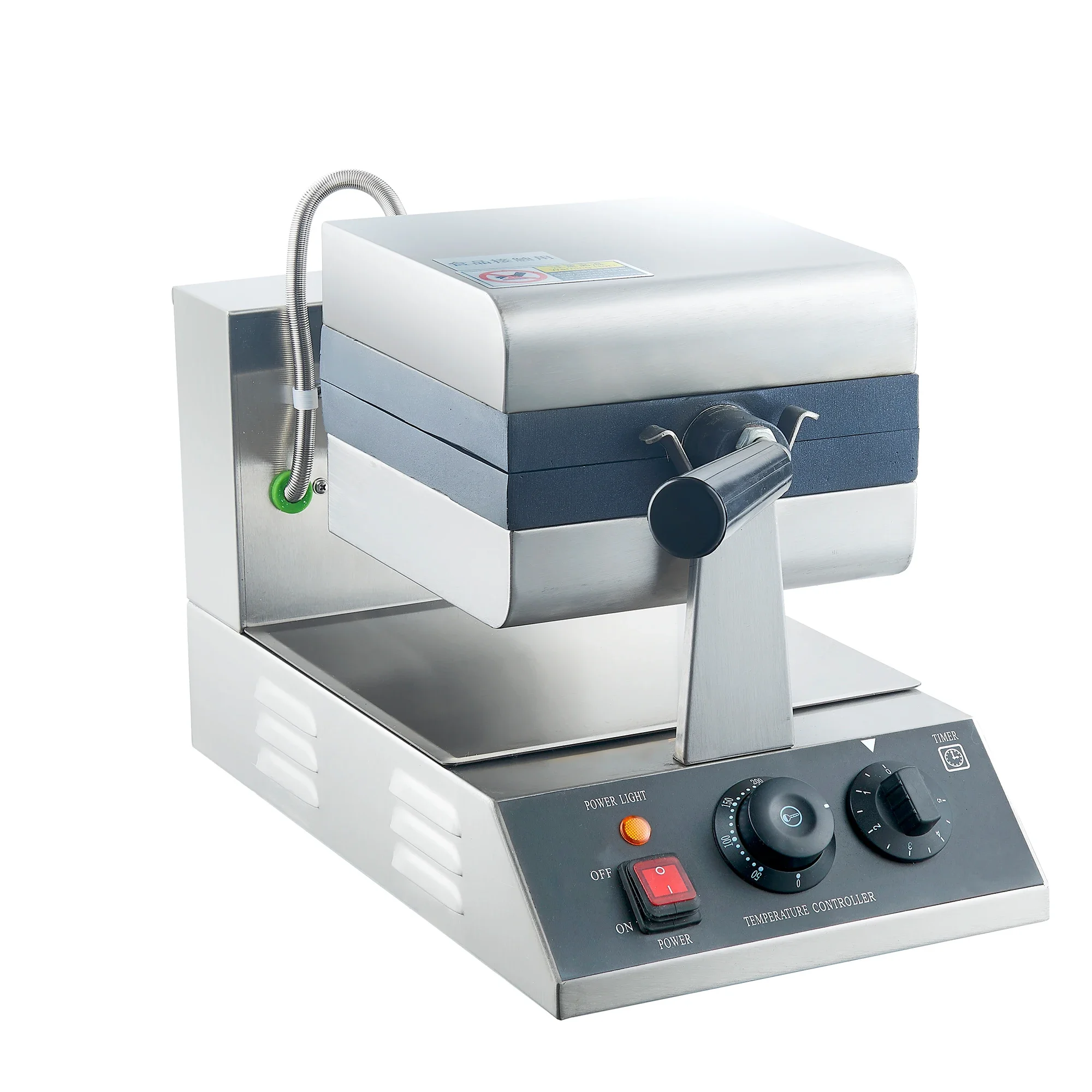 Belgium Waflera Making Machine For Small Business Nonstick Plate 4 Slice Commercial Rotary Square Waffle Makers With CE 5