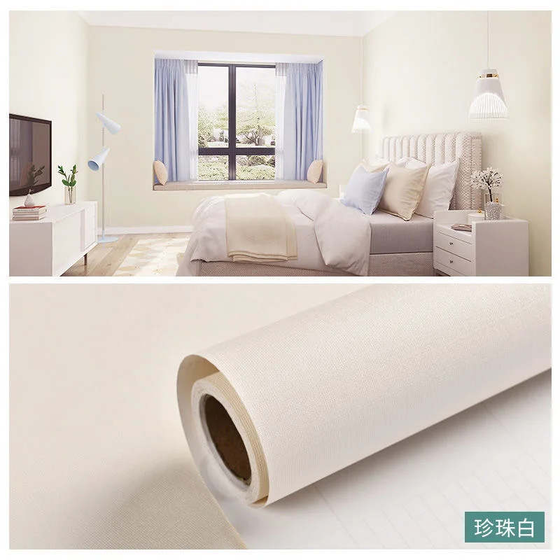 DIY Waterproof Matte Self Adhesive Wallpaper Removable Solid Color Vinyl Wall Sticker Home Decor Bedroom Furniture Contact Paper
