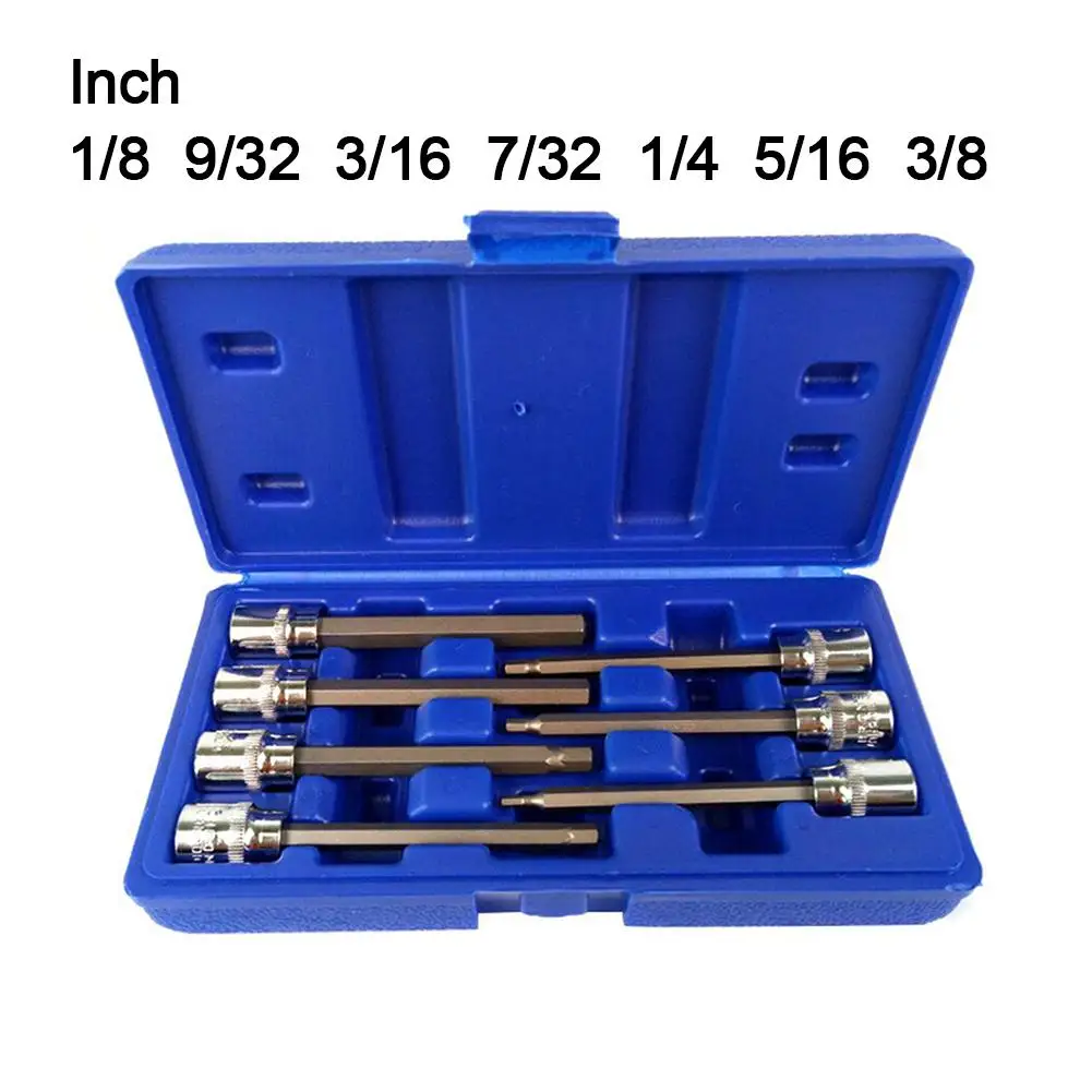 익스텐션 소켓 세트 소켓 어댑터, 토크 소켓 렌치 소켓 세트, 22x11x5 cm 수공구 액세서리, 7 개