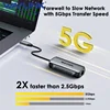 WAVLINK USB C to Ethernet Adapter 2.5G/5Gbps Driver-free RJ45 Gigabit Ethernet for Windows 10/11 Mac OS 11 Later Linux and More 1