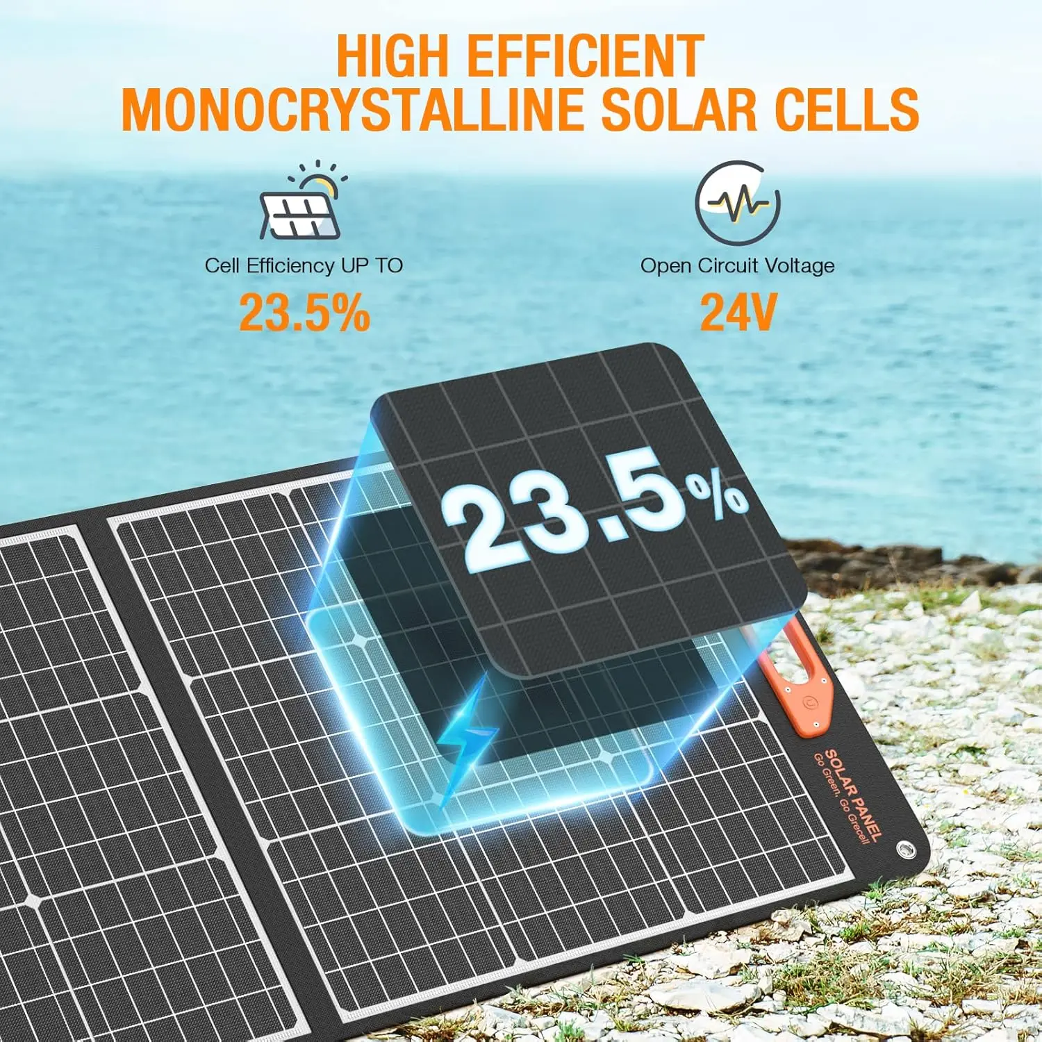 1000W Solar Generator with 200W Portable Solar Panel, 999Wh Portable Power Station Solar Powered Generator Lithium Battery 5