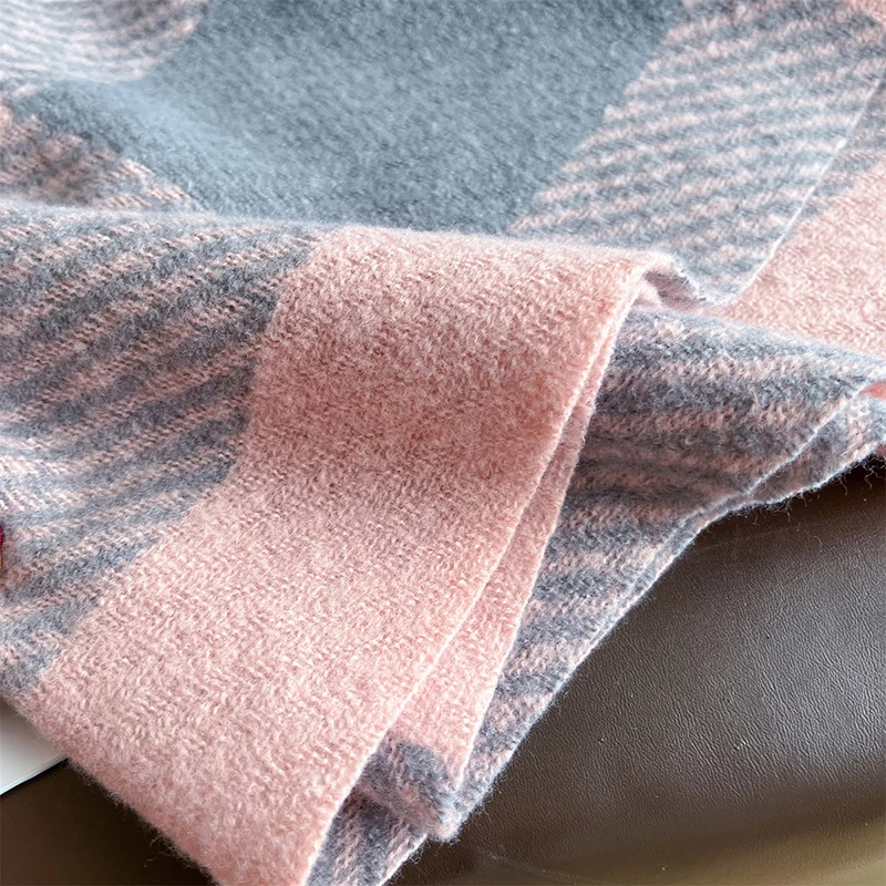 180*30cm Winter Schal Frauen Klassische Gitter Pashmina Schal Weichen Weiblichen Kaschmir Schals Schals Taschentuch Poncho Echarpe Stola – Detail 17