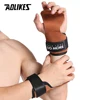 AOLIKES Cowhide Gym Grips Gloves Weightlifting Fitness Pull Up Crossfit Workout Equipment Anti-Slip Wear-Resistance Palm Protect 3