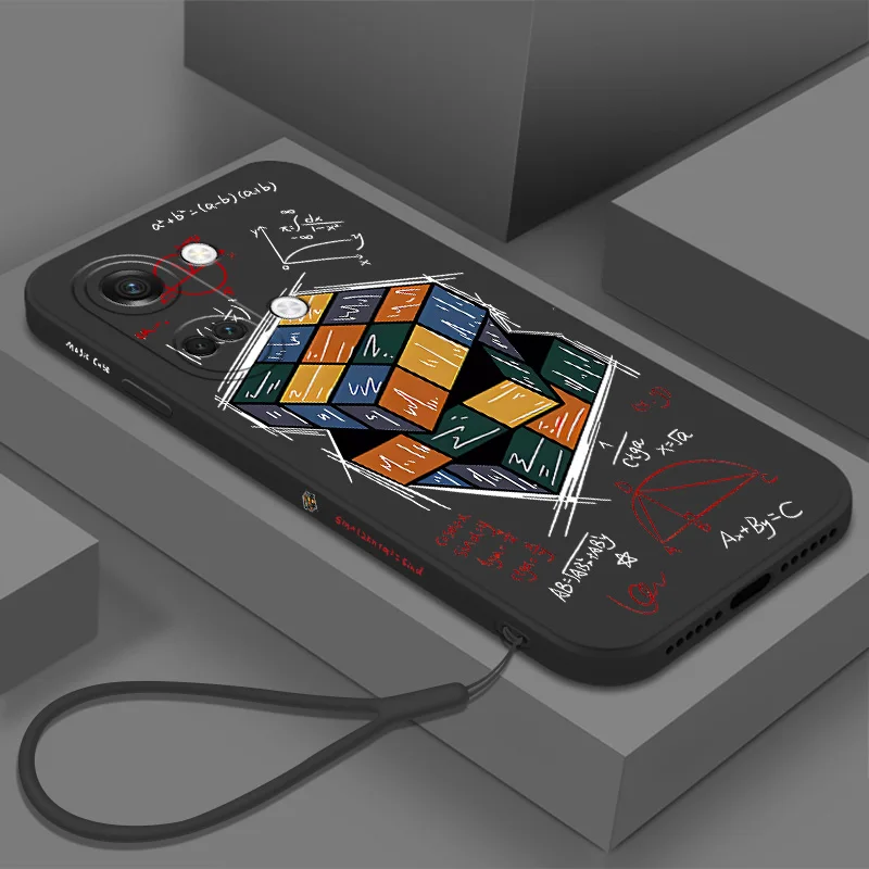 Oneplus Nord 3 Custodia Fashion Straight Edge Rubik Cube Custodia Morbida In Silicone Per One Plus Nord 3 Soft Cover