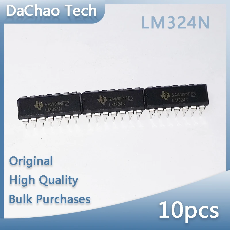 10 Pz Lm324N Texas Instruments Ti Circuito Integrato Dip-14 To-220 Originale Nuovo