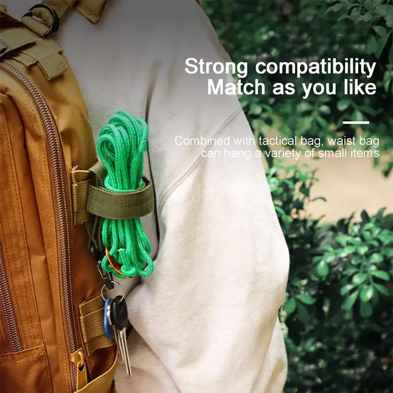 Adjustable Glove Holder Key Ring Chain Heavy Duty Firefighter Glove Strap Mini Carabiner Clips for Camping Hiking Working