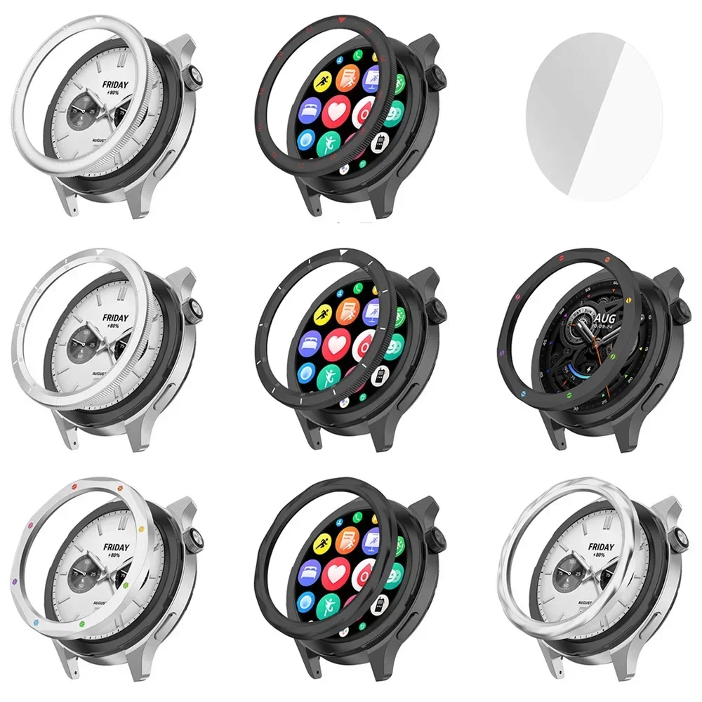 Enhanced Metal Bezel Ring with Tempered Glass Protective Film