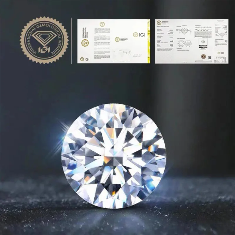 Pirmiana CVD or HPHT cultured Laboratory Diamond Melee 0.8-3.0mm DEF VVS-VS Loose Diamonds For DIY Jewelry Making