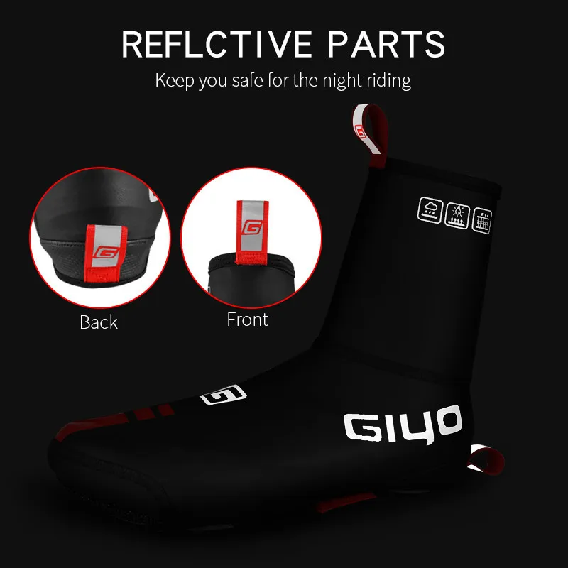 Bicycle Thickened Shoe Cover Mountain Road Bike Comfortable Lock Heat Water/Wind Proof Anti-slip Outdoor Cycling Equipment bicycle shoe covers