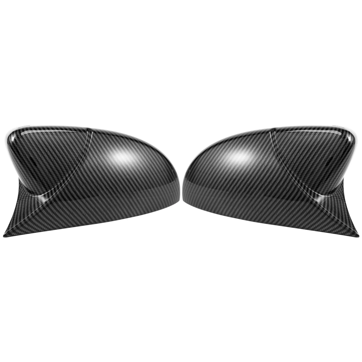 

For 2009-2018 plastic Door Side Wing Rearview Mirror Ox Horn Cover Cap Car Accessories