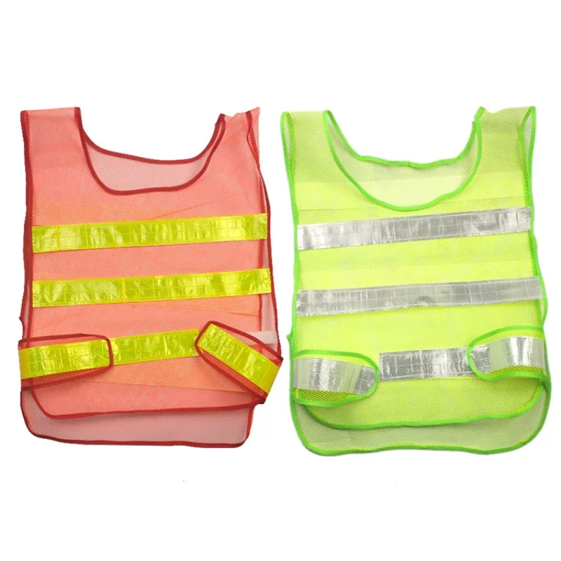 Car Reflective Clothing For Safety Traffic Safety Vest Yellow Visibility High Visibility Outdoor Running Cycling Sports Vest New