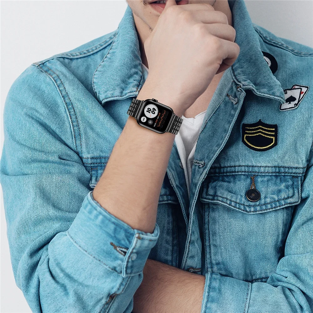Elegant Stainless Steel Watch Strap Bracelet