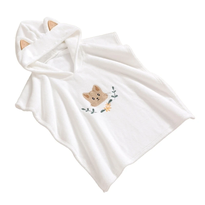 Baby Hooded Bath Towel for Toddler Newborn Strong Absorbent Bathrobe Blanket