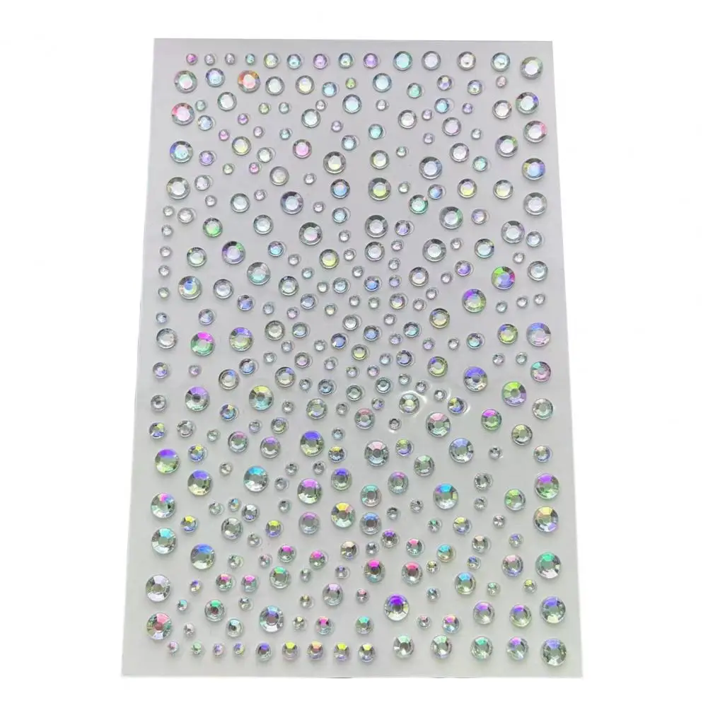 Self-adhesive Face Rhinestone Festival Face Jewels Rhinestone Stickers Faux Pearl Adhesive Decorations for Concert Makeup Hair