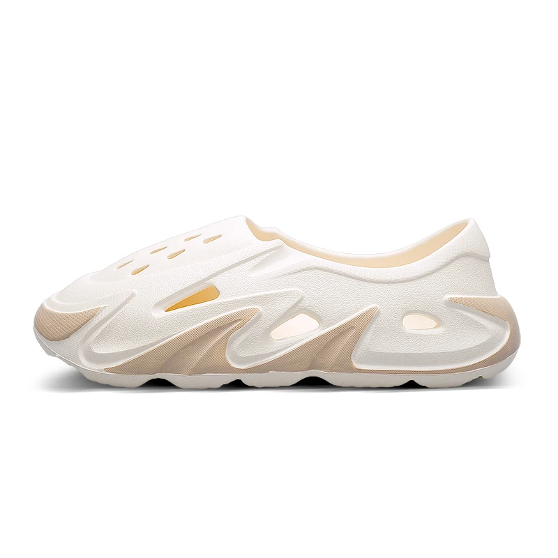Summer Mens Casual Shoes Hollow Hole Shoes Platform Sandals Sports Slippers