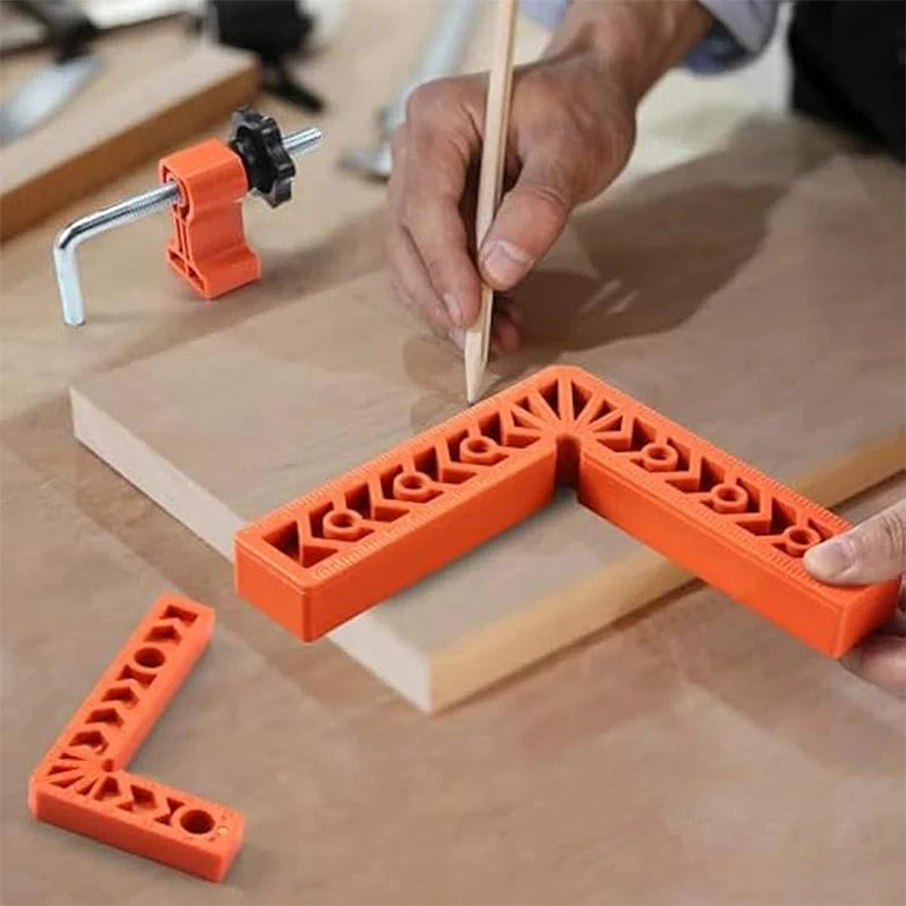 90 Degree L-shaped Right Angle Fixing Clip with scale Auxiliary Fixture Position