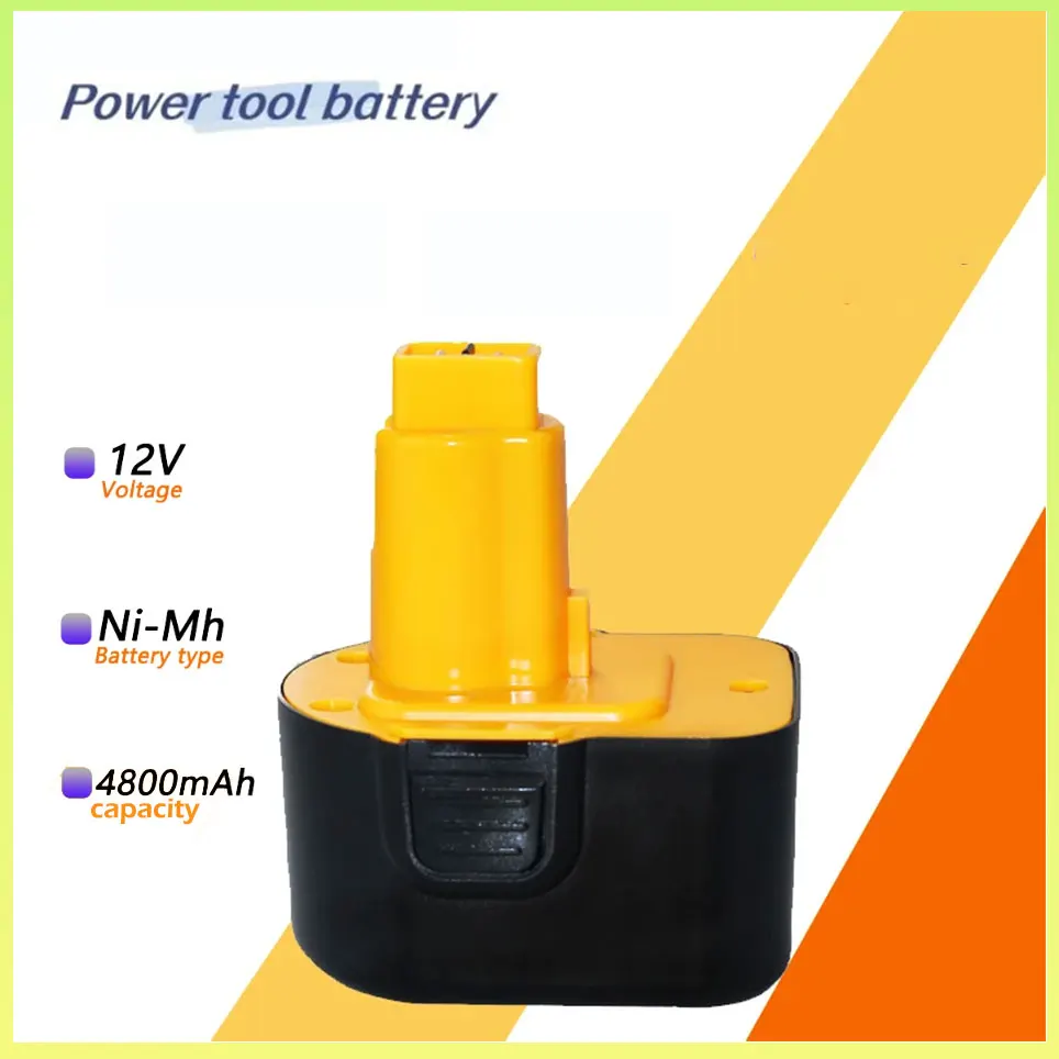 

12V 4800mAh Tool Battery for Dewalt DE9074 DC9071 DE9037 DE9071 DE9075 DW9071 DW9072 DW9074 DC727 DC756 DC980 DC981 DW0