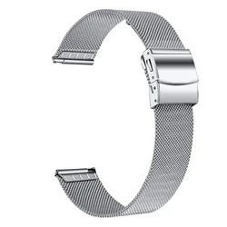 18mm Premium Metal Watch Strap Bracelet - Garmin Vivoactive 3S (Silver)