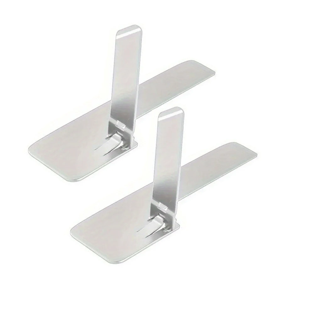 Ultra Thin Mini Phone Kickstand - Universal Metal Folding Desk Stand (2-Pack)