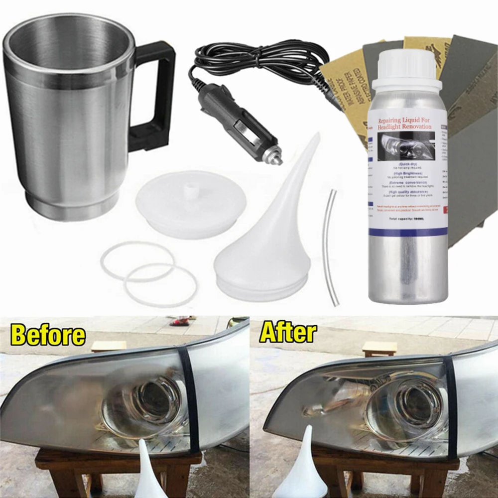 Car Headlight Renovation Kit Headlights Washer Light Restoration
