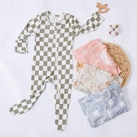 HappyFlute New Print Soft Bamboo Cotton Jumpsuit Footbinding Baby Romper Spring and Autumn Baby Boy&Girls Newborn Clothings 2