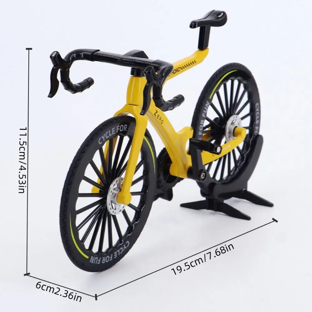 Miniature Metal Racing Bicycle Ornament - 1:8 Scale Mountain & Road Bike Toy