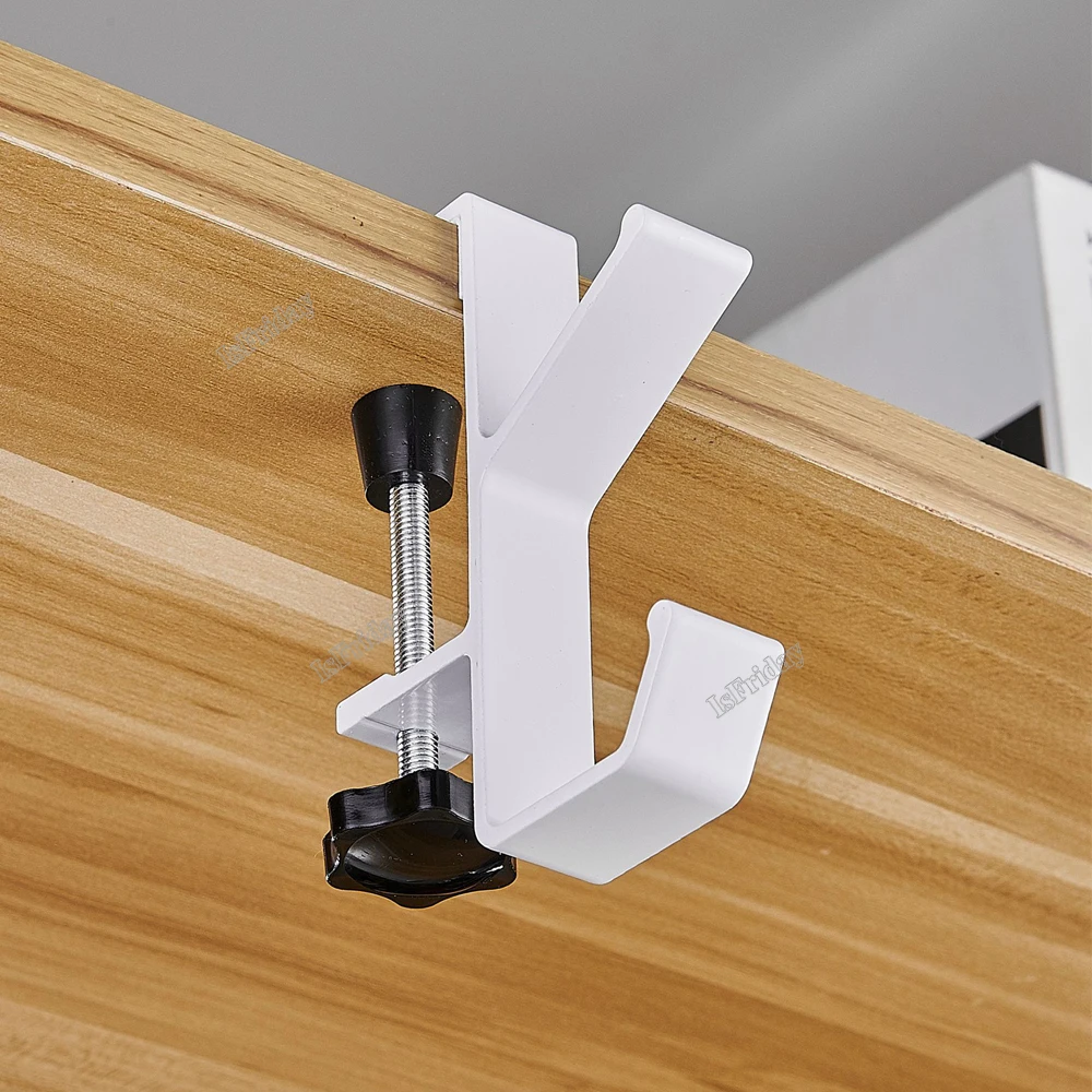 desk edge hook Adjustable Desk Edge Hook Gaming Headset Desk Hanger Backpack Storage Hanging Hook Holder Punch-free Home Office Organizer