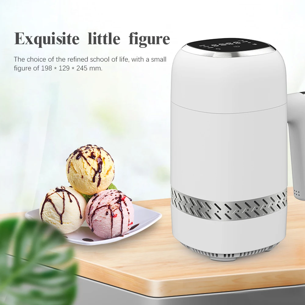 220V DIY Ice Cream Maker Milkshake Intelligent Touch Panel Multi Ice Cream Machine Yogurt Machine Milk Shake 300ML