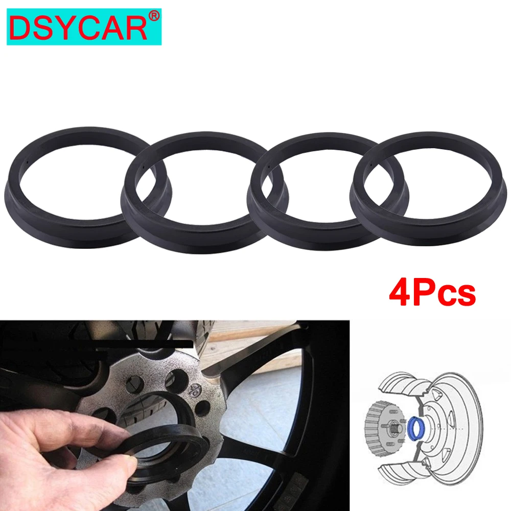 DSYCAR 4 шт./комплект Пластиковая Ступица колеса центральное кольцо от 73 1 до 67