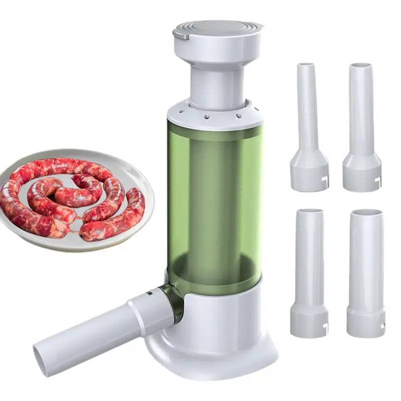 

Sausage Stuffer Machine Homemade Sausage Maker Tool With 4 Stuffing Tubes Vertical Meat Filler Household kitchen supplies