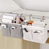 Multifunctional Bedside Sofa Hanging Storage Bag, Fabric Hanging Basket Bedside Shelves for Dormitory and Apartment Storage 1