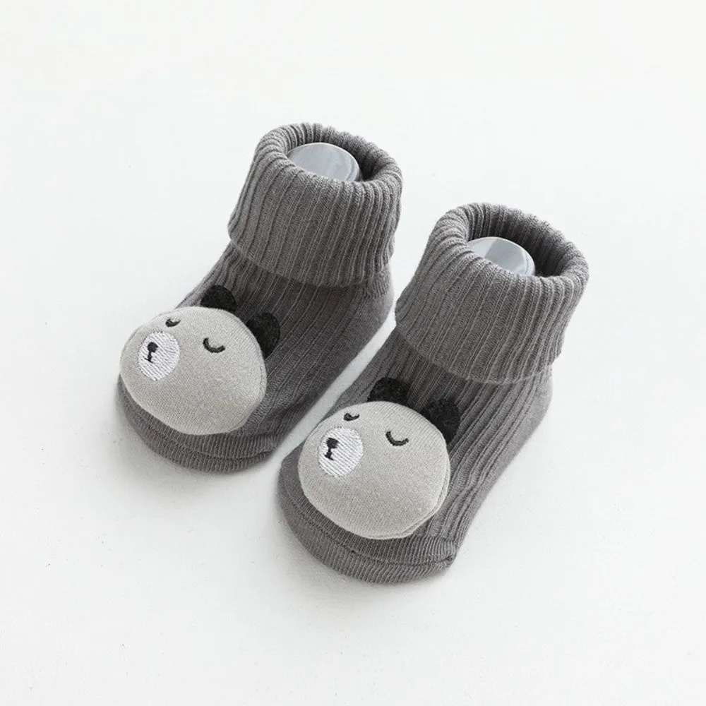 Soft 0~3 Years Old Socks Anti-Slip Sole Cartoon Animal Infant Socks Floor Socks Spring Autumn