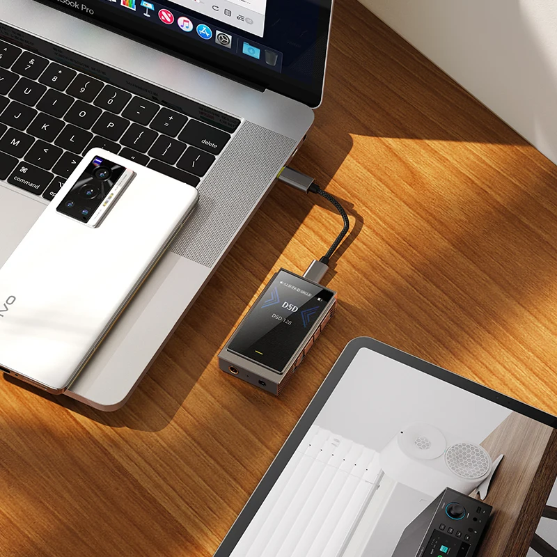 SHANLING UP6 HIFI 휴대용 USB DAC 헤드폰 앰프 블루투스 5.2 고해상도 오디오 듀얼 ES9069Q AMP 동글 (자동차 휴대폰용)