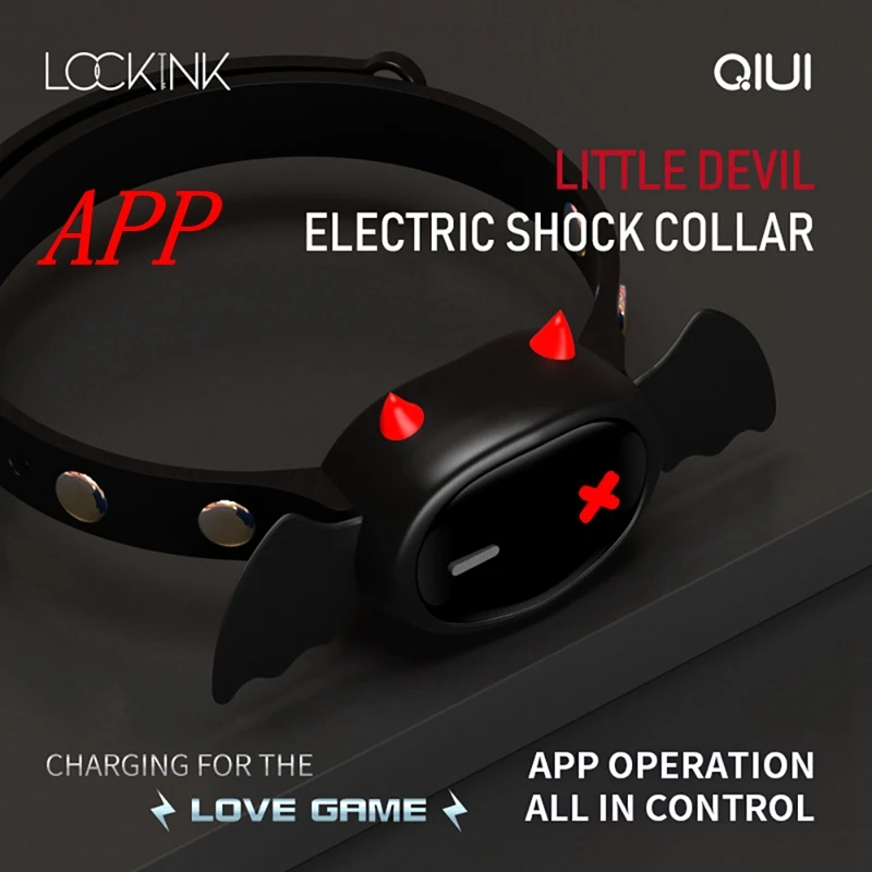 APP Remote Control Neck Collar Fetish Slave Restraint QIUI Little Devil