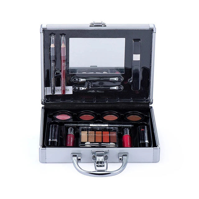 Kit de démarrage de maquillage professionnel avec étui transparent