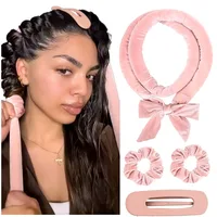 Tige à friser sans chaleur bandeau doux bigoudi sans chaleur bigoudis bigoudis paresseux dormir boucles friser bandeau outils de coiffure 1