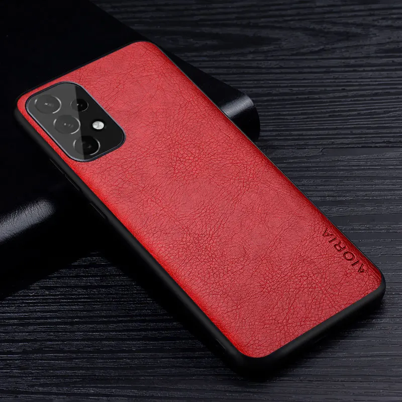 Leather Business Style Retro Litchi Pattern Phone Case