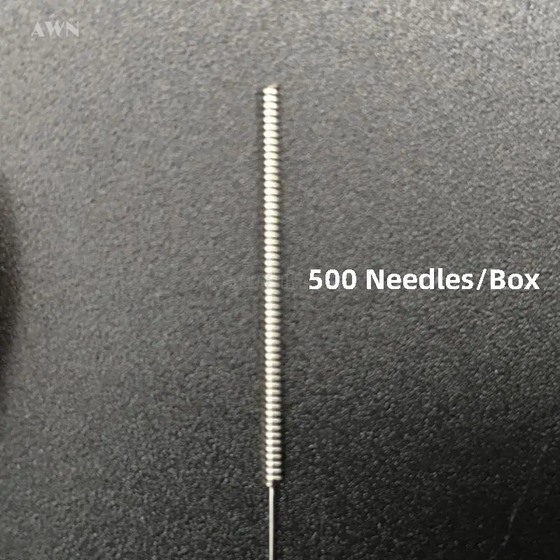 500Pcs/box Acupunctue Needles Asepsis with Guide Tube Sterile Needle Electroacupuncture Massager Sharp Accupuncture Tool