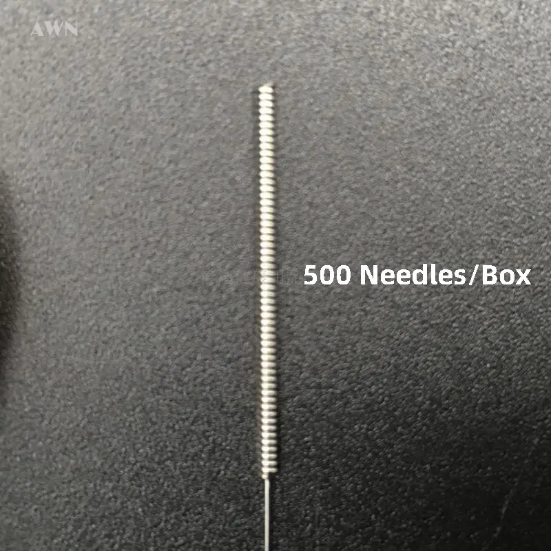 500Pcs/box Acupunctue Needles Asepsis Guide Tube Sterile Needle Electroacupuncture Massager Sharp Accupuncture Tool auricular acupuncture needle acupuncture pen